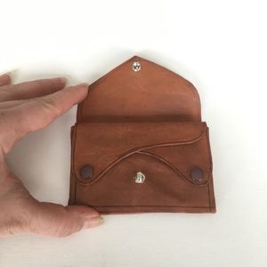 Handcrafted goat leather small wallet